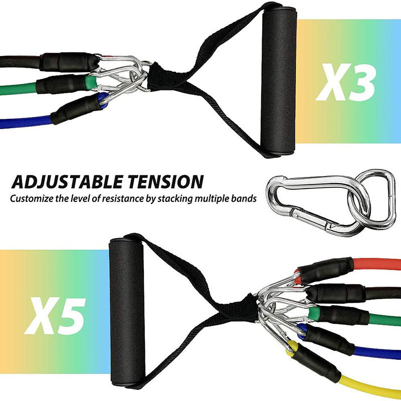 Ultimate 11-Piece Resistance Band Set for Strength Training