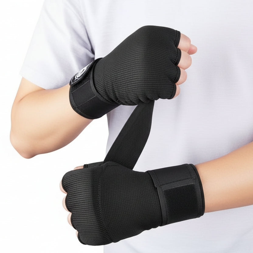 Gel Quick Hand Wrap Gloves for Boxing and Combat Training