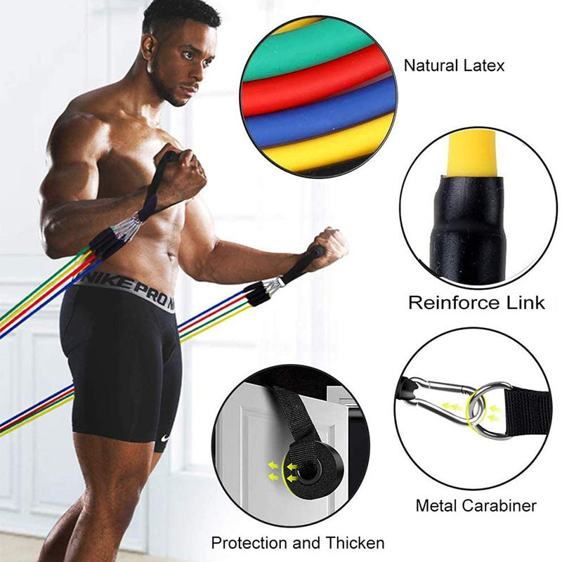 Ultimate 11-Piece Resistance Band Set for Strength Training